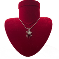 Silver spider nacklace